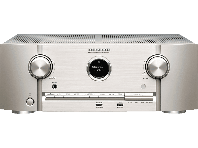 MARANTZ SR5011 AVReceiver (7 Kanäle, 180 Watt pro Kanal, Silbergold