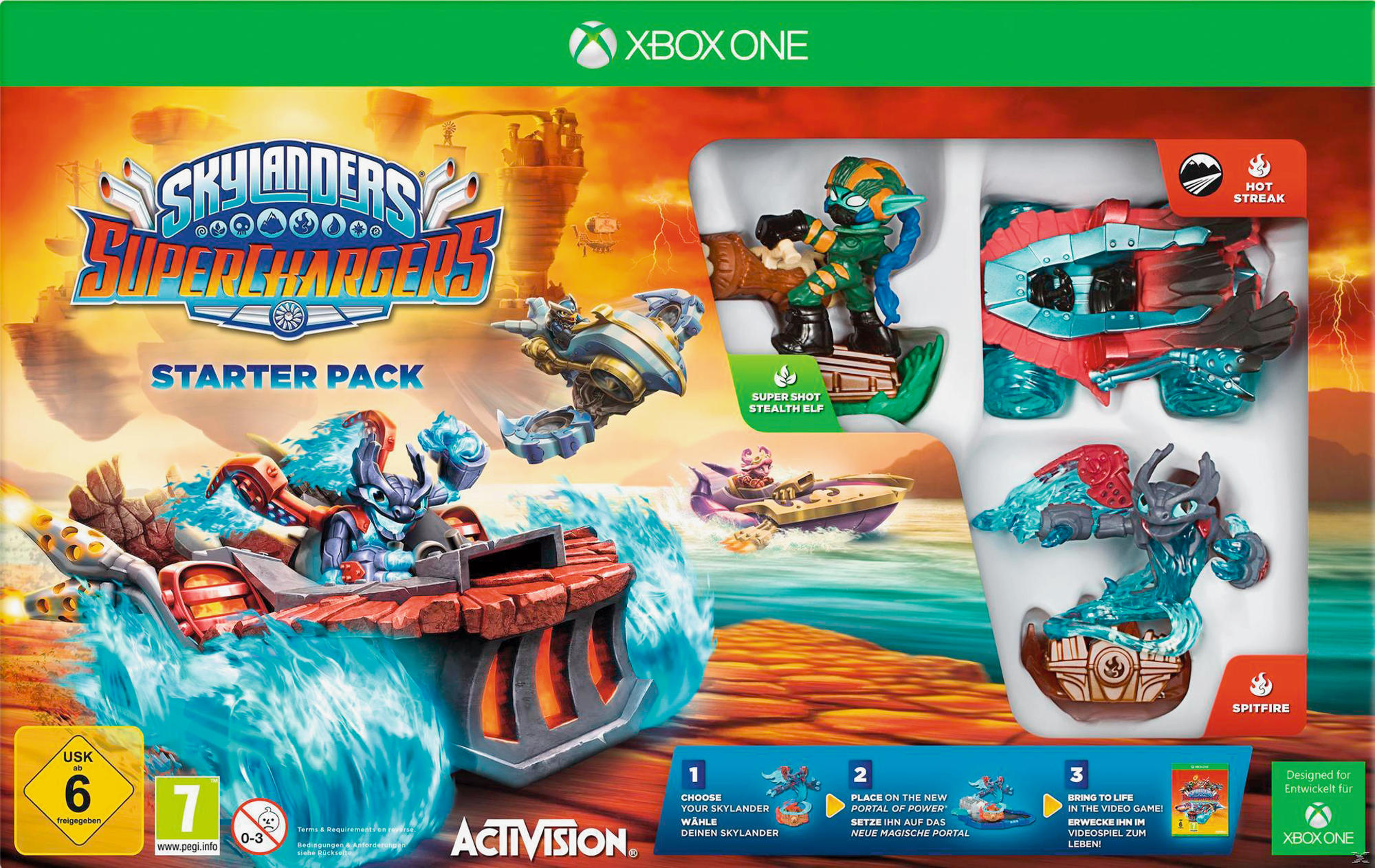 SKYLANDERS Superchargers Starter Pack für Xbox One Spielfiguren