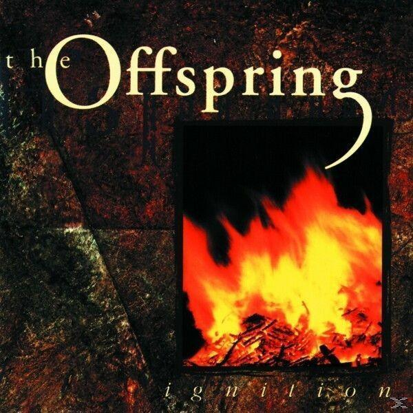 Albumcover von 'The Offspring' mit Lagerfeuer-Grafik und dem Wort 'Ignition'.