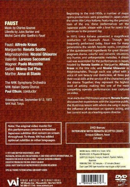 Otakar Kraus - Faust (Ntsc, Subtitles : E, F, D, Sp, I, J)  - (DVD)