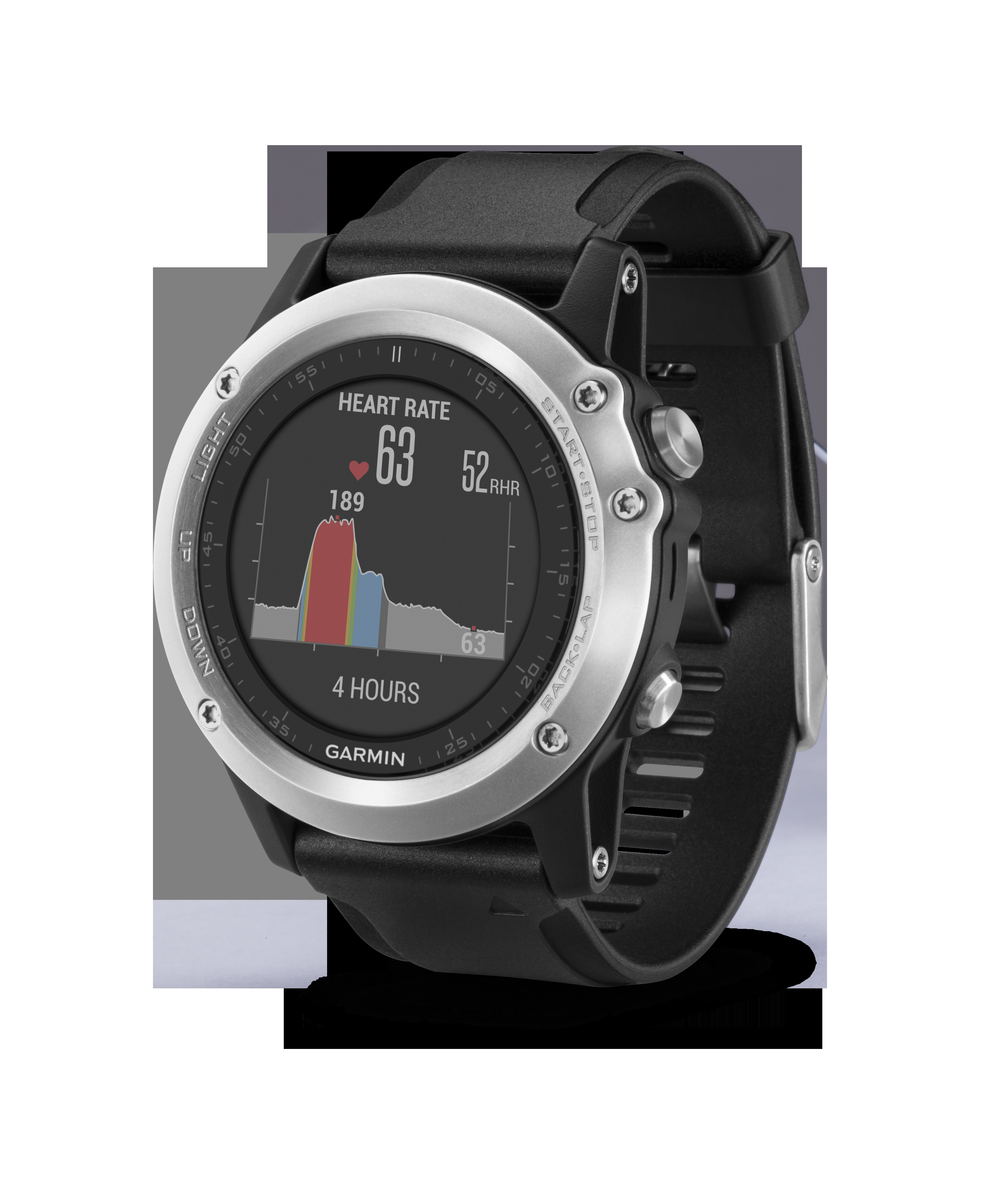 GARMIN fenix 3 HR, Fitness Tracker, 238 mm, Schwarz/Silber
