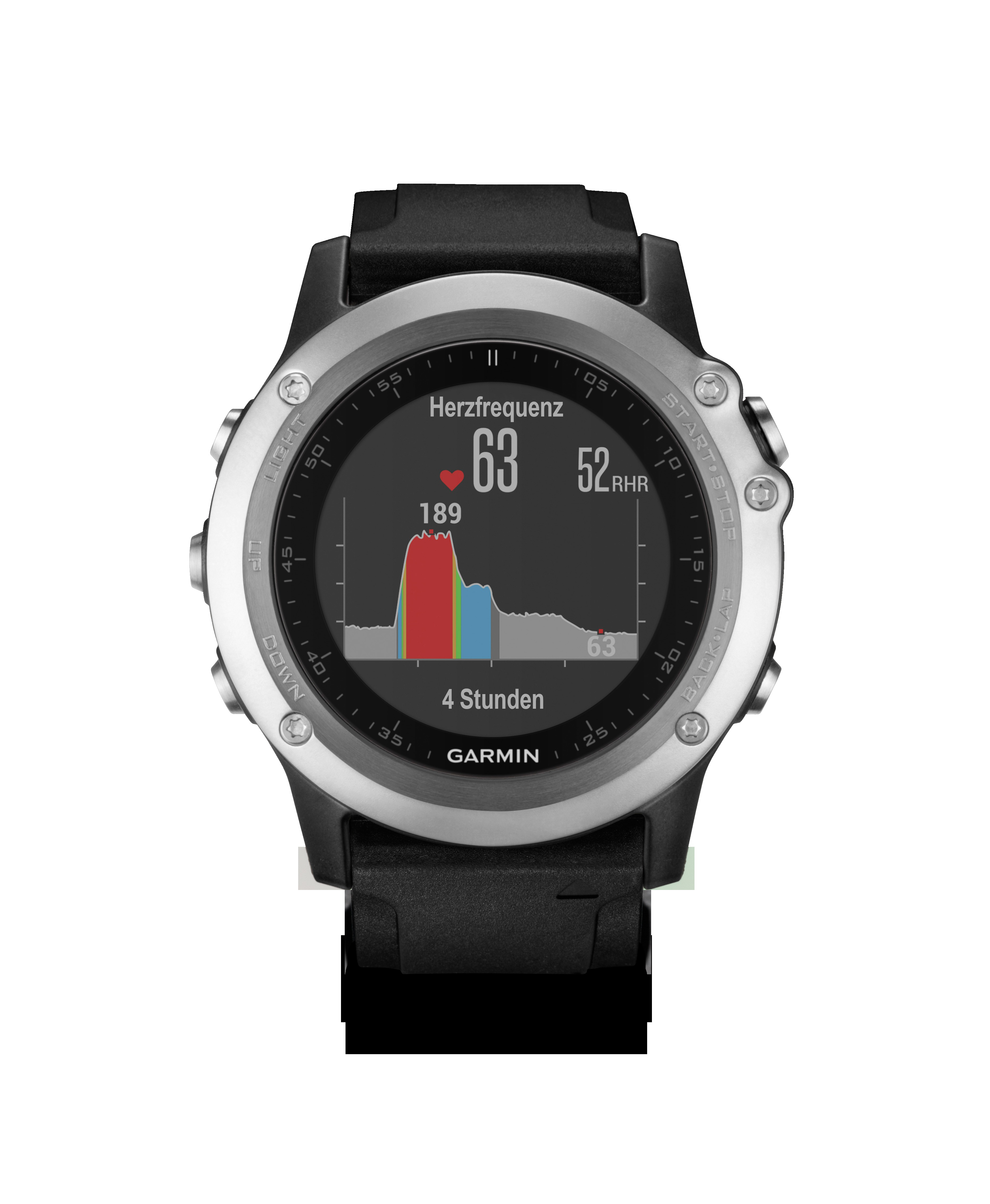 GARMIN fenix 3 HR, Fitness Tracker, 238 mm, Schwarz/Silber