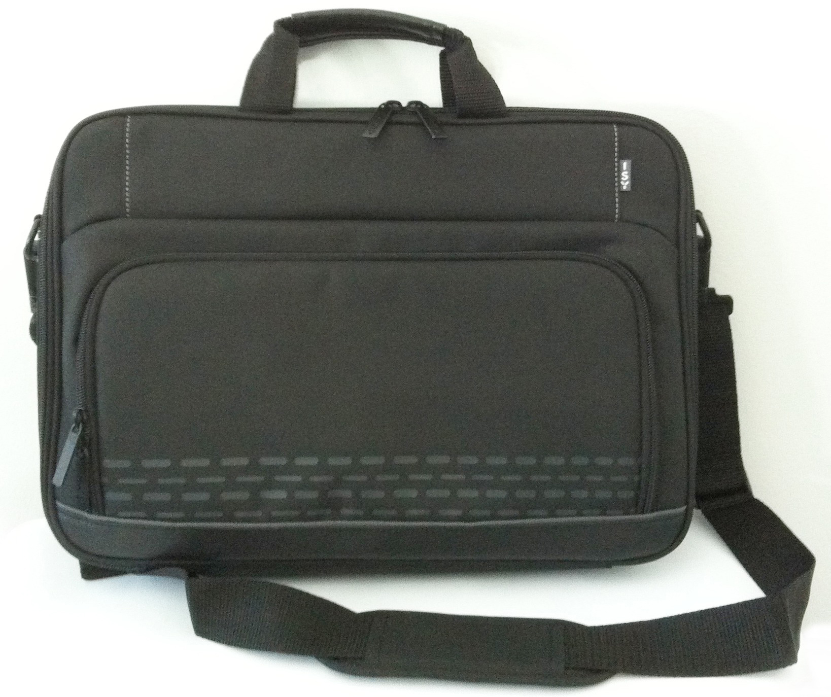 ISY Bag Designed Notebooktasche Umhängetasche für Universal 95% Polyester/ 5% Polyurethan, Schwarz