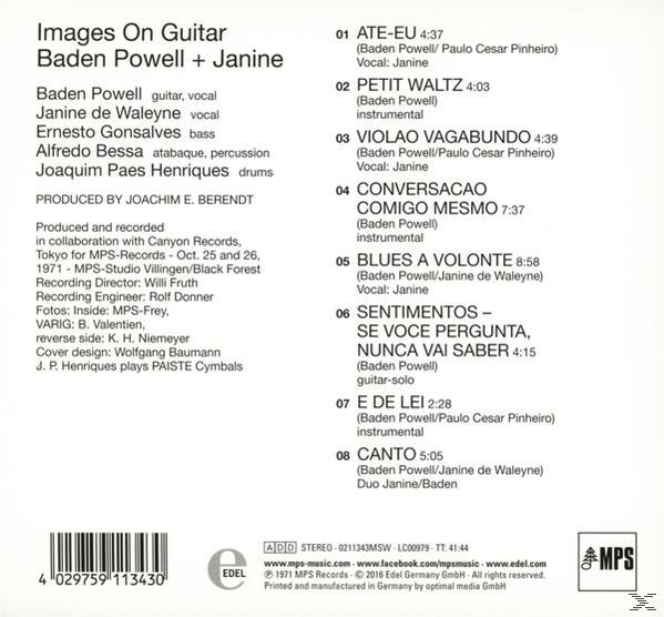 Albumcover mit einer Titelliste und Credits.