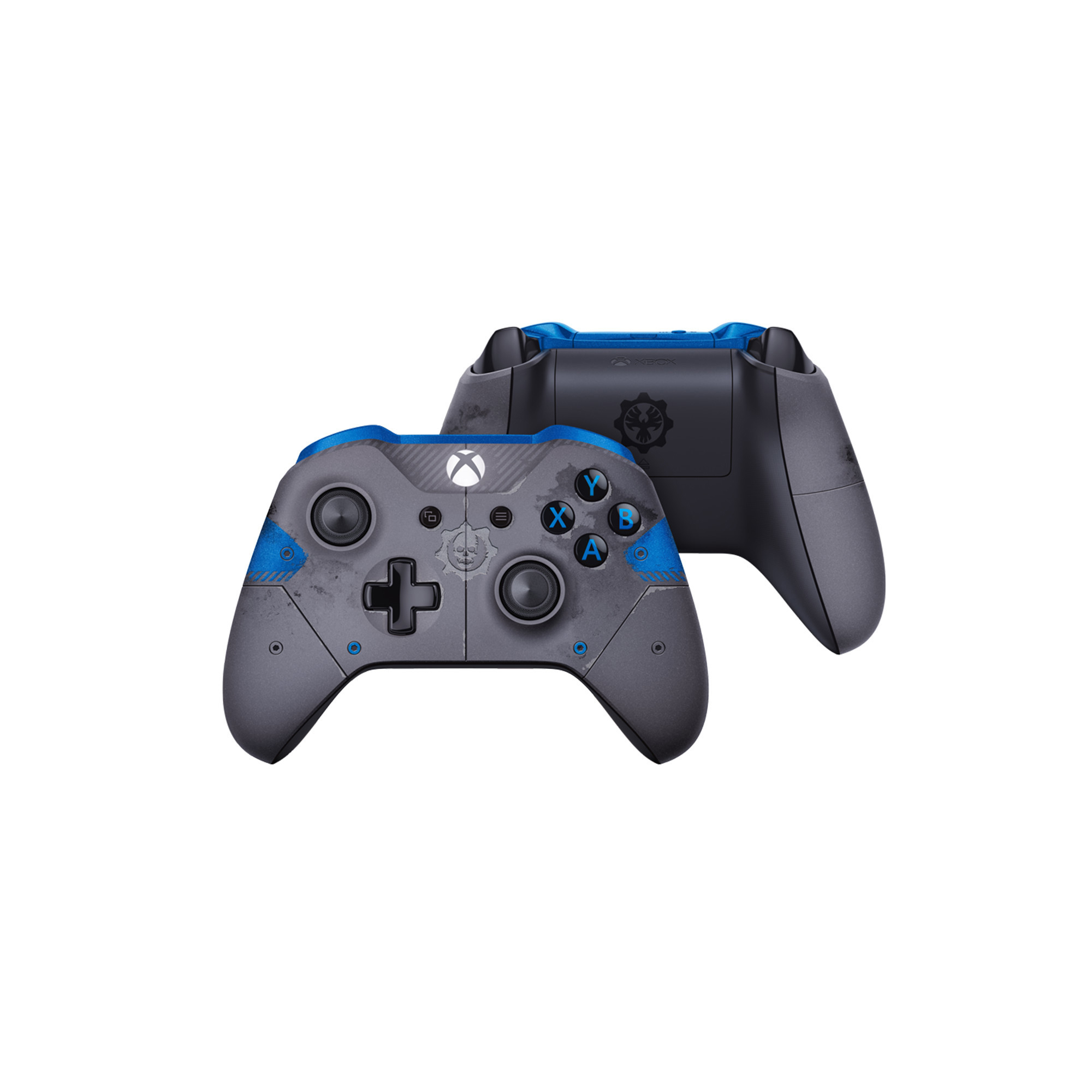 MICROSOFT Xbox Wireless Controller - Gears of War 4 JD Fenix Limited Edition Gamepad Grau/Blau für Xbox One