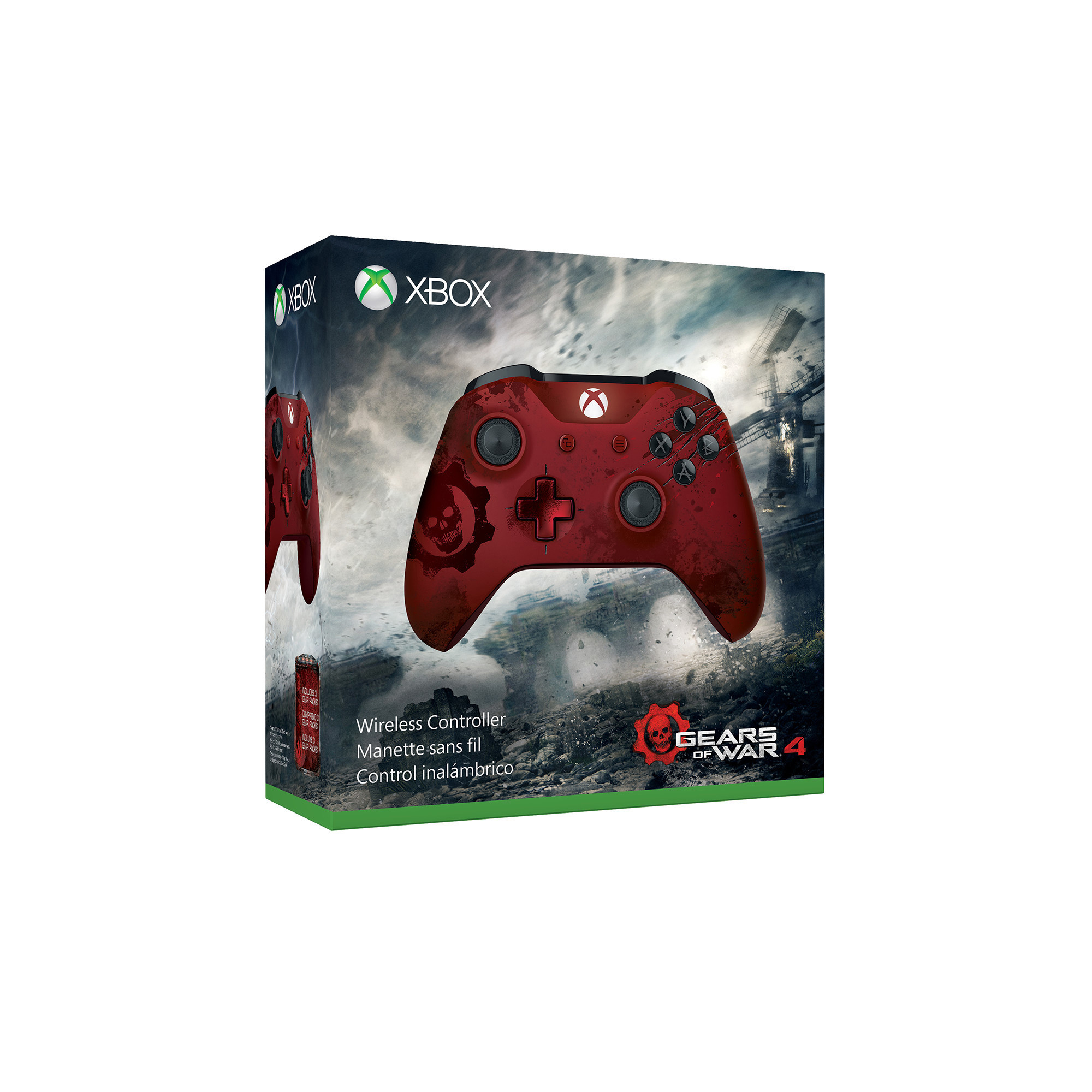 MICROSOFT Xbox Wireless Controller - Gears of War 4 Crimson Omen Limited Edition Controller Metallic-Rot für XBOX One