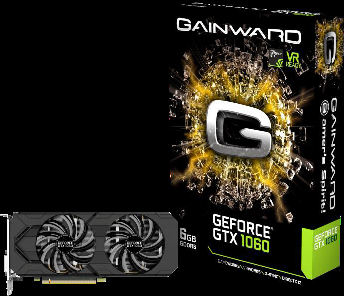 GAINWARD GeForce® GTX 1060 6GB (3712) (NVIDIA, Grafikkarte)