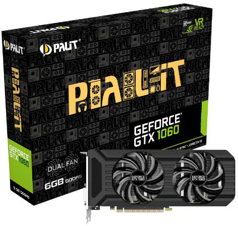 PALIT GeForce® GTX 1060 Dual 6GB (NE51060015J9D) (NVIDIA, Grafikkarte)