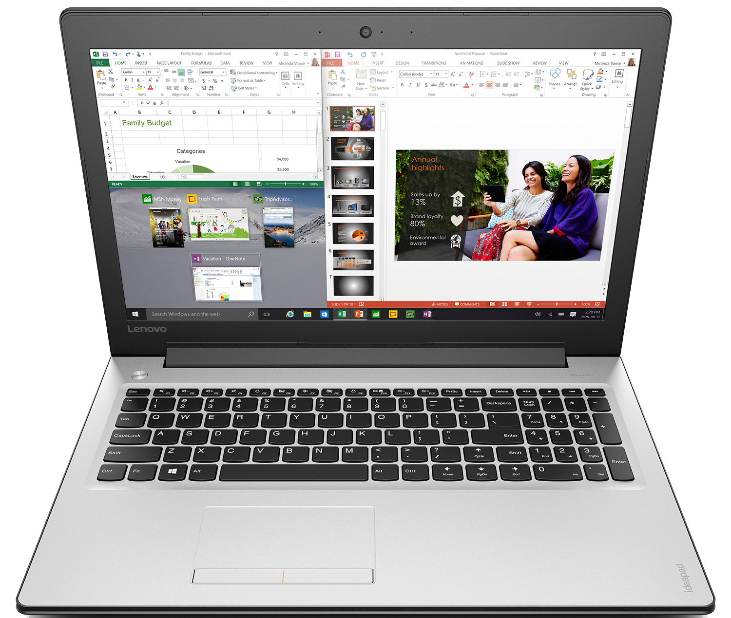 LENOVO Laptop Ideapad 310-15ISK Intel Core i5-6200U (80SM00PVMB)