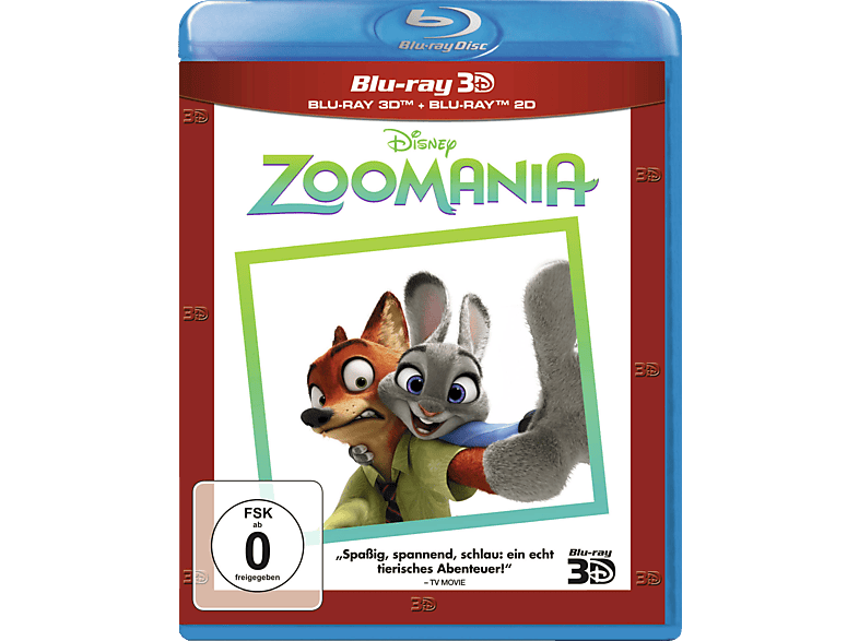 Zoomania (3D+2D Superset) 3D (+2D) Blu-ray