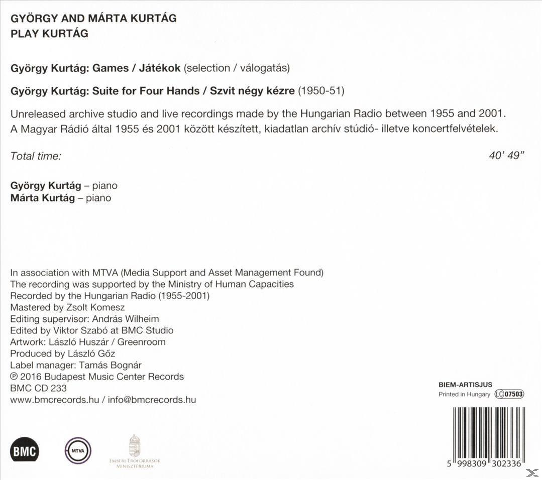 Kurtág György, Kurtág Márta - Play Kurtag (CD)