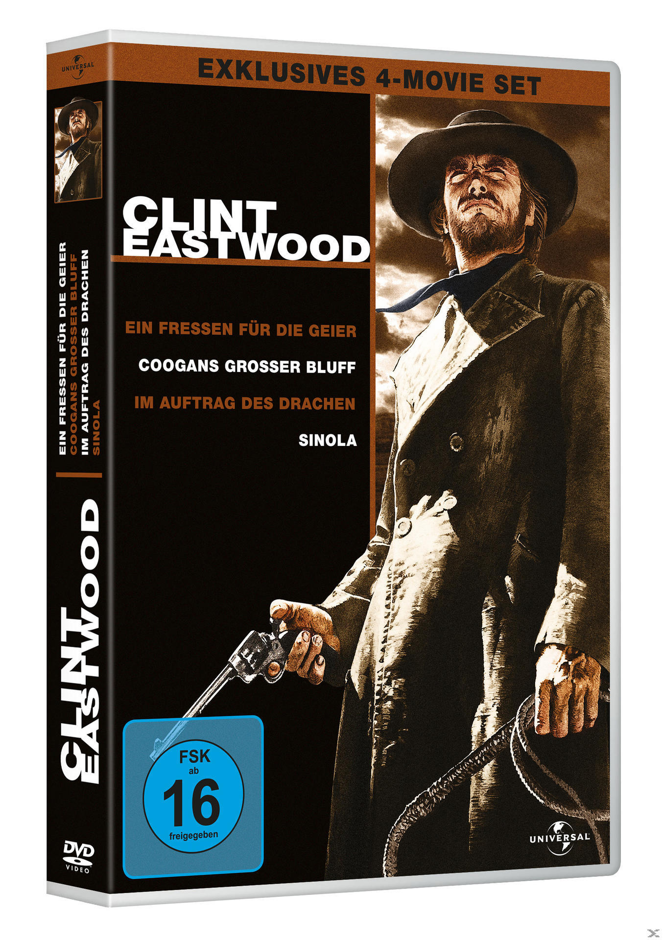 Filmcover mit einem Mann mit Hut, der eine Pistole hält.