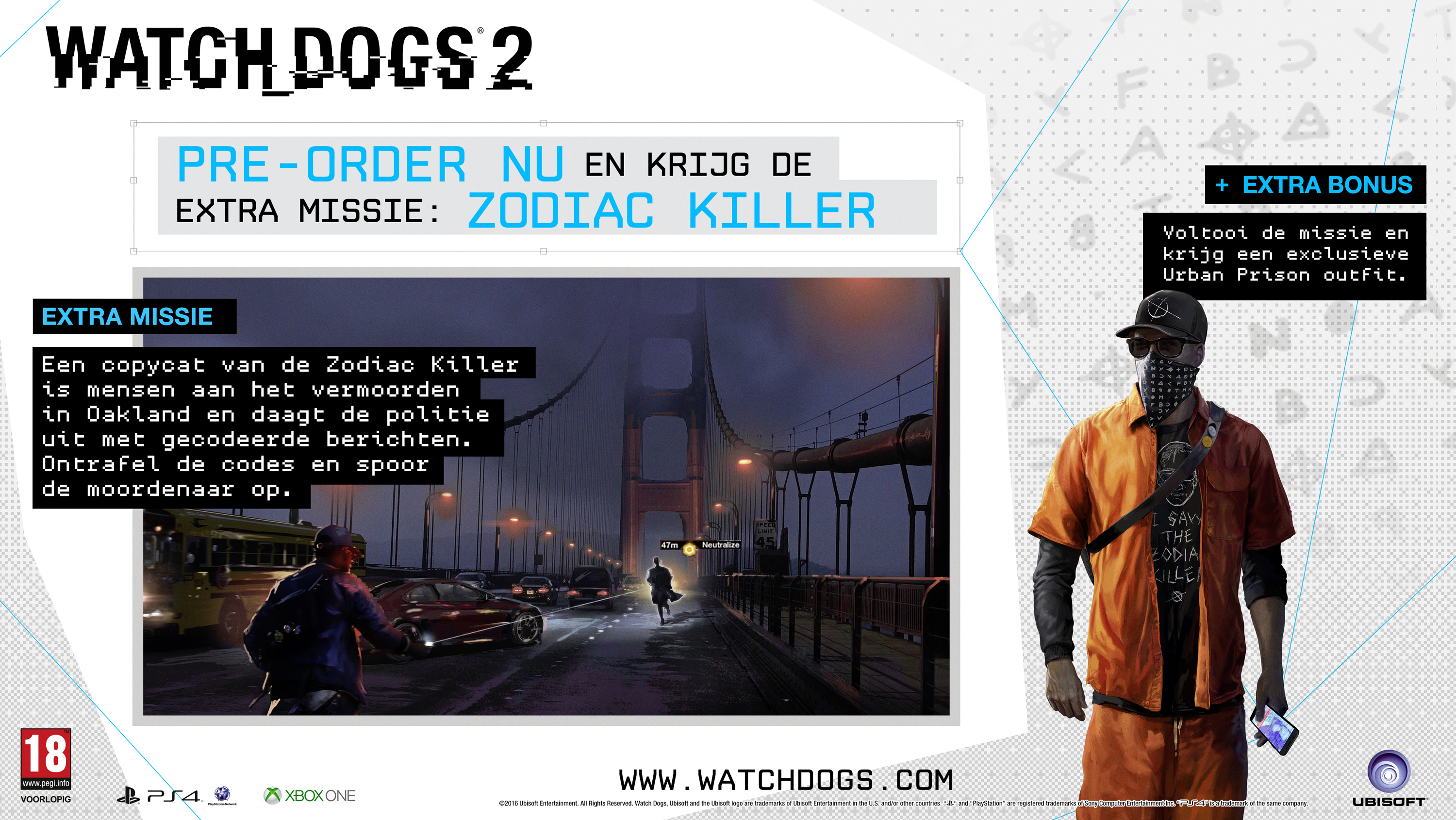 Watch Dogs 2 NL/FR PS4
