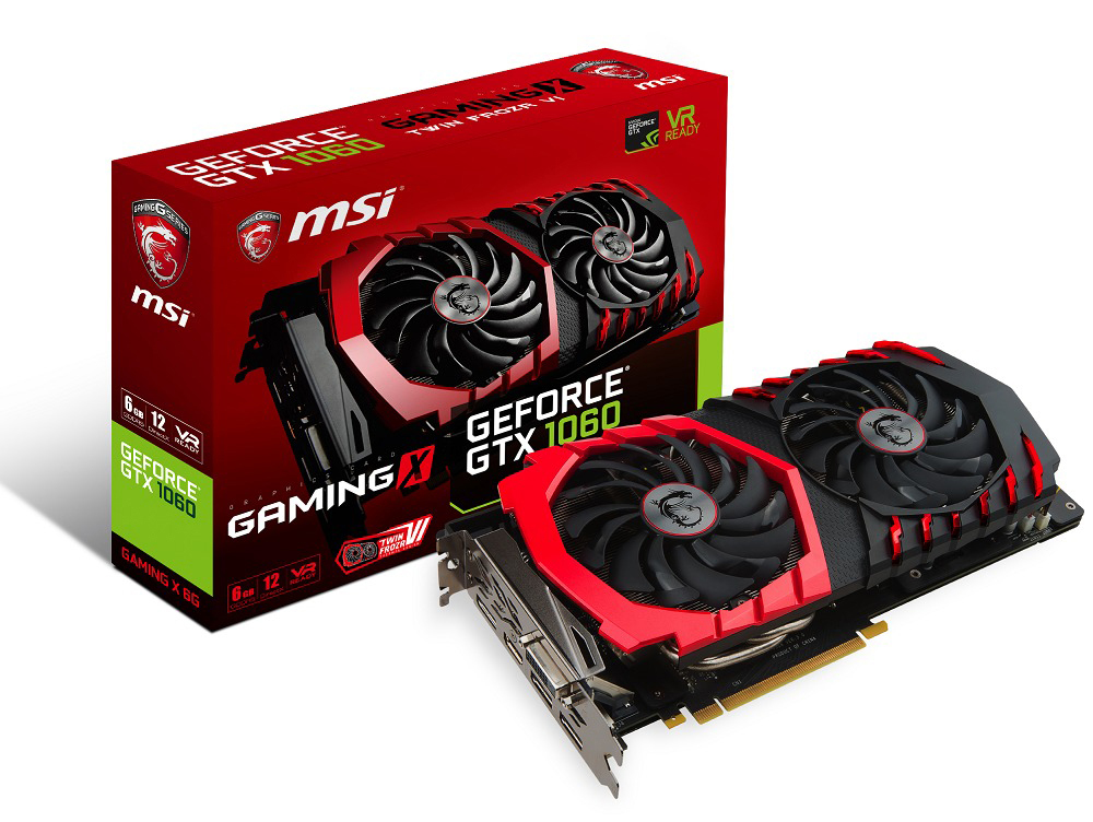 MSI GeForce® GTX 1060 Gaming X 6GB (V328-001R) (NVIDIA, Grafikkarte)