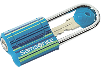 SAMSONITE U23 91101 Bőrönd lakat kulccsal, kék, csíkos