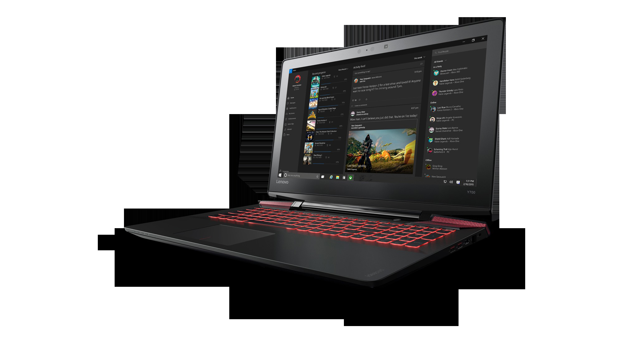 LENOVO IdeaPad Y700 - 15,6 Zoll - Intel® Core™ i5 i5-6300HQ - 8 GB - 1 TB - NVIDIA GeForce® GTX 960 - Windows 10 (64 Bit)