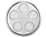 KITCHENAID KitchenAid - Orchio per maccheroni - Grigio - Accessori per Robot Kit Taglierine per Pasta (Bianco/argento)