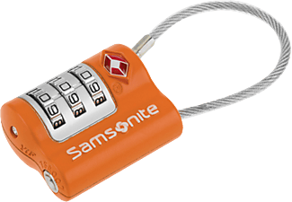 SAMSONITE U23 96105 Bőrönd lakat 3-as számzárral, sodronypánttal, narancssárga