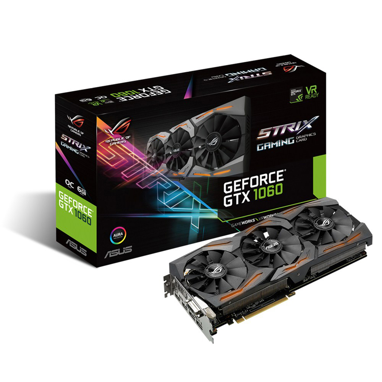 ASUS GeForce® GTX 1060 ROG Strix OC 6GB Gaming (NVIDIA, Grafikkarte)