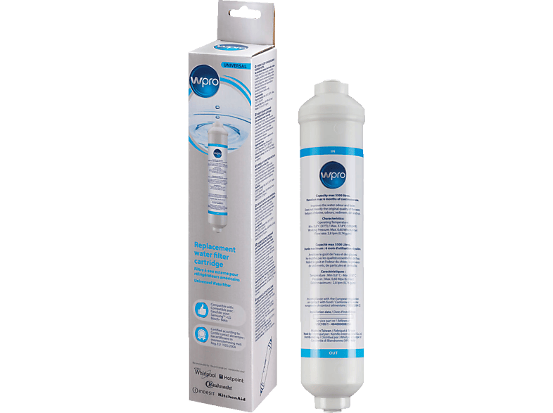 Wpro Wasserfilter Für Kühlschränke - Kompatibel Mit KitchenAid, Whirlpool