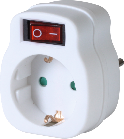 HOME NVK 1/WH Kapcsolós hálózati aljzat