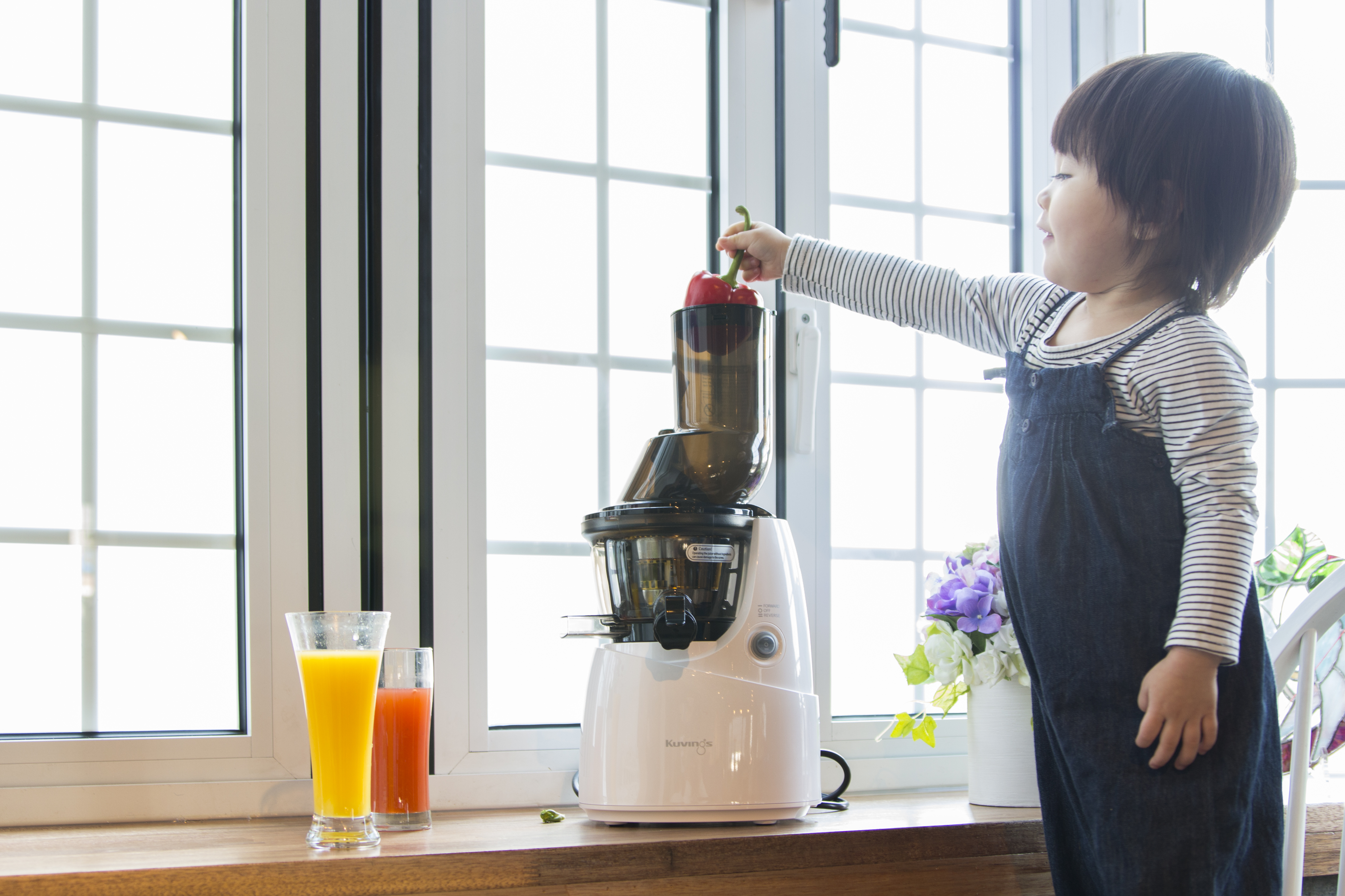 KUVINGS Whole Slow Juicer B 6000 W Slow Juicer 240 Watt, Weiß