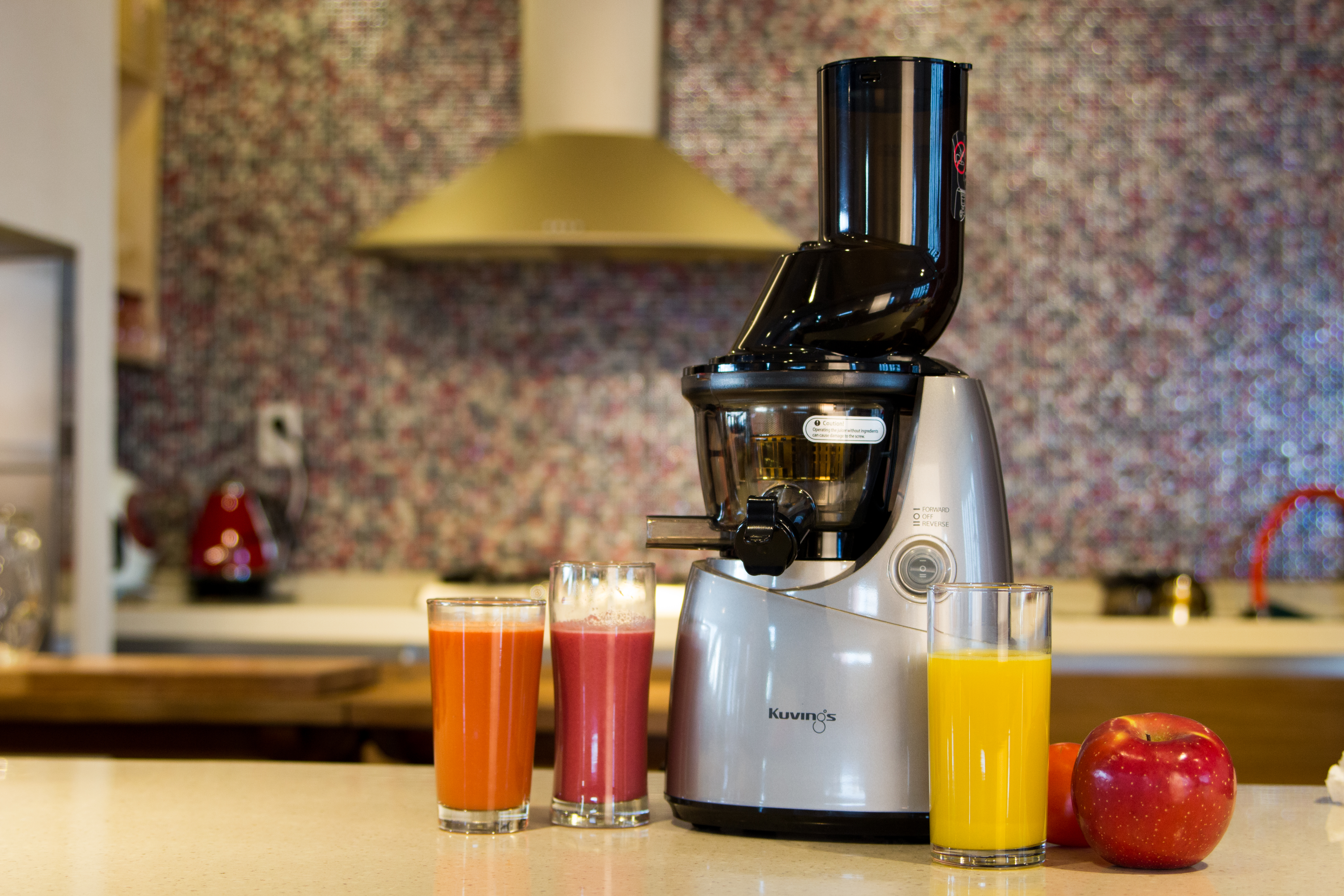 KUVINGS Whole Slow Juicer B 6000 S Slow Juicer 240 Watt, Silber