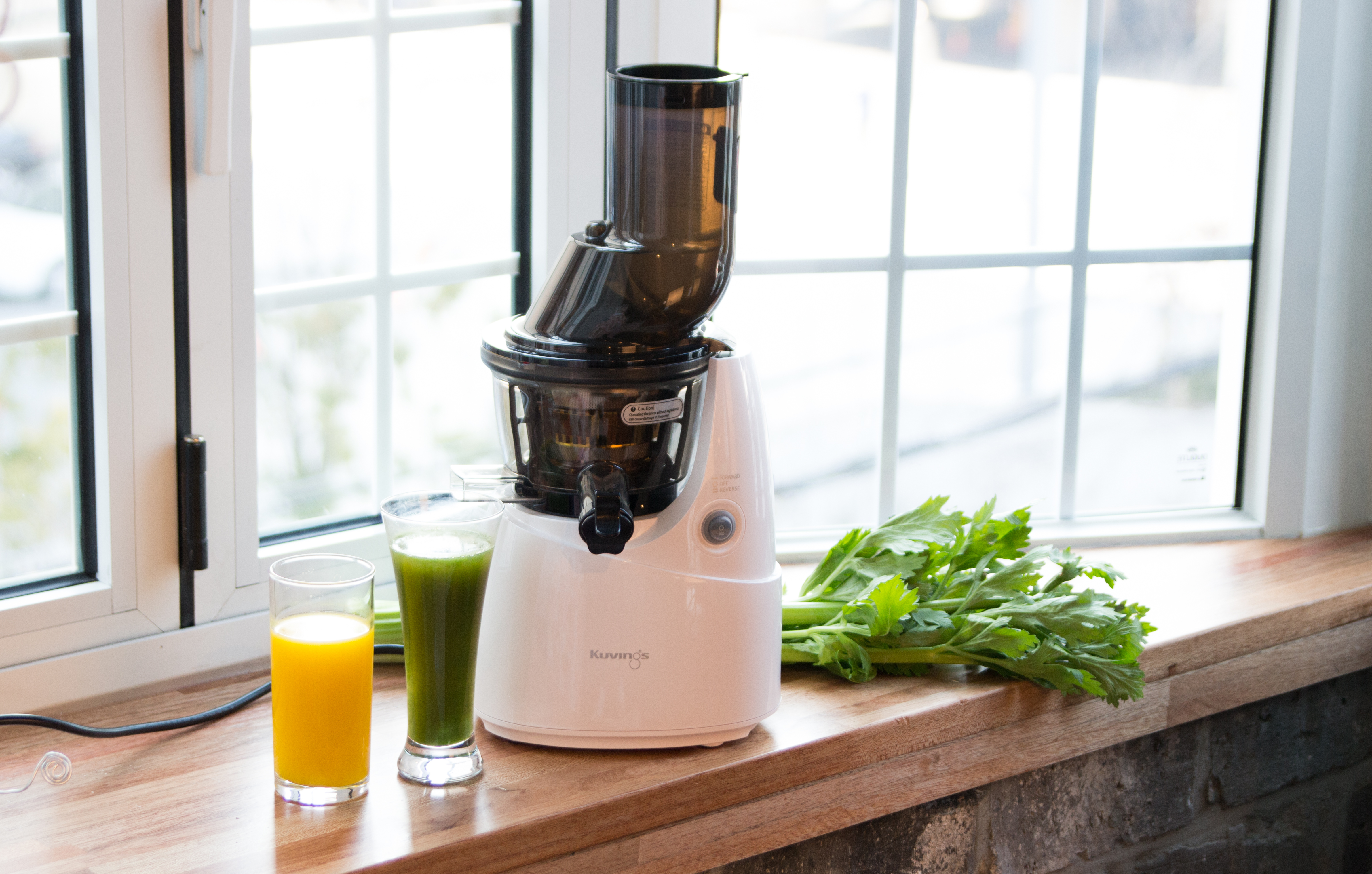 KUVINGS Whole Slow Juicer B 6000 W Slow Juicer 240 Watt, Weiß