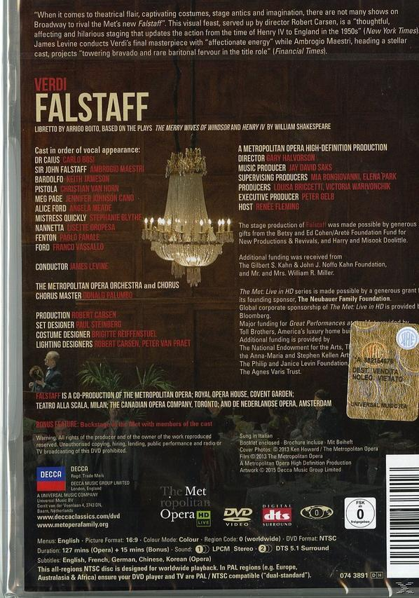 Orchestra (DVD) Falstaff - Verdi: Lisette Meade, Stephanie Chorus, Metropolitan Blythe & - Angela VARIOUS, Ambrogio Maestri, Oropesa, Opera