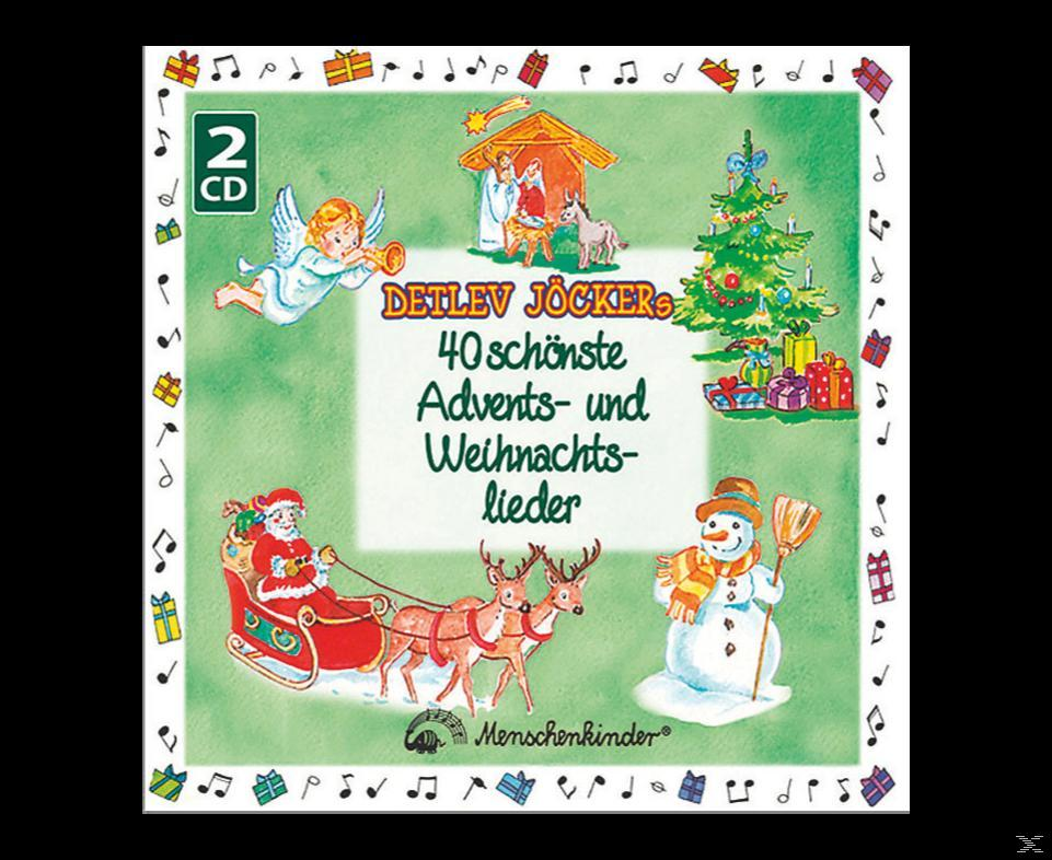 CD-Cover mit Zeichnungen von Weihnachtsszenen und Text auf Deutsch.