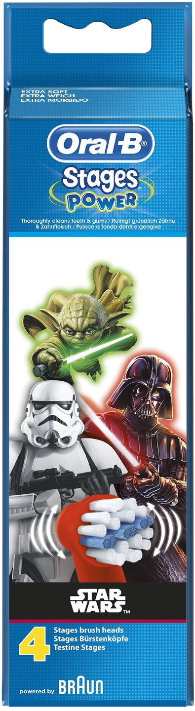 ORAL-B Aufsteckbürsten Stages Power Star Wars 4er Aufsteckbürsten