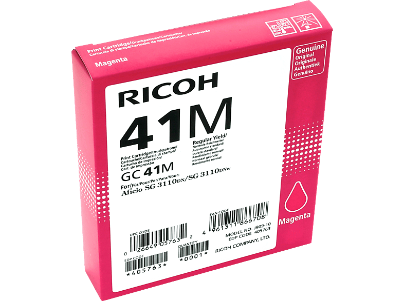 RICOH GC41M Tintenpatrone Magenta (405763)