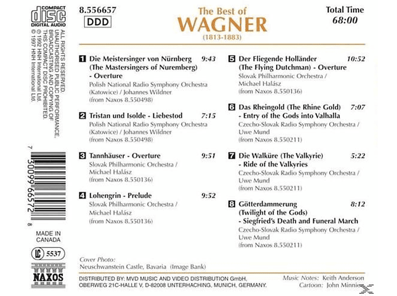 Thumbnail - VARIOUS - Best Of Wagner (CD)