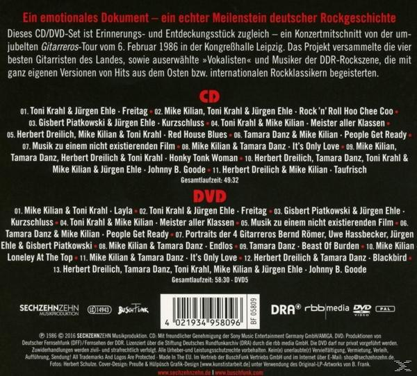 Die Gitarreros - It's Only Rock'n Roll,Live  - (CD + DVD Video)