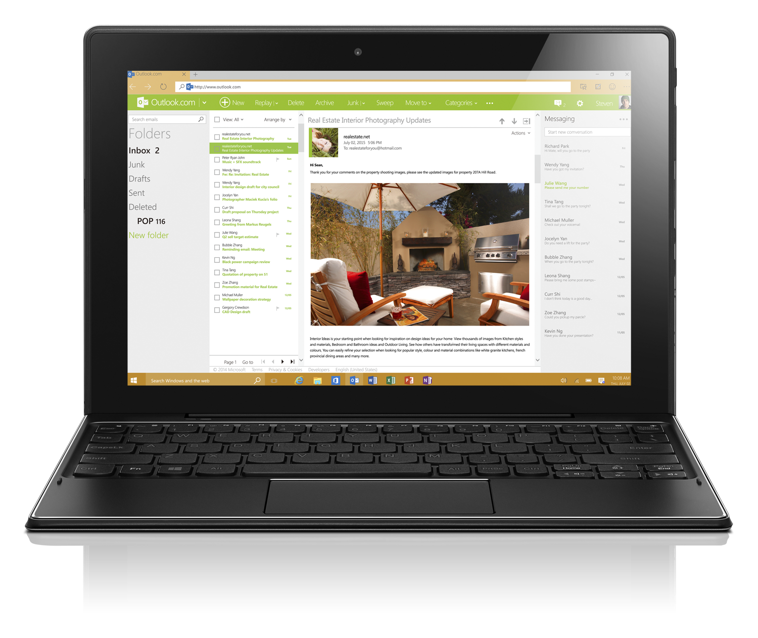 LENOVO Miix 320 - 10,1 Zoll - Intel® Atom® x5-Z8350 - 4 GB - 64 GB - Intel® HD 400 - Windows 10