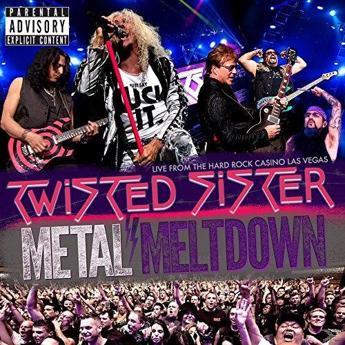 Albumcover von Twisted Sister. Bandmitglieder stehen auf der Bühne mit einer Menschenmenge darunter.
