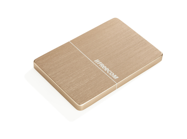 FREECOM 56382 Festplatte, 2 TB HDD, 2,5 Zoll, extern, Gold