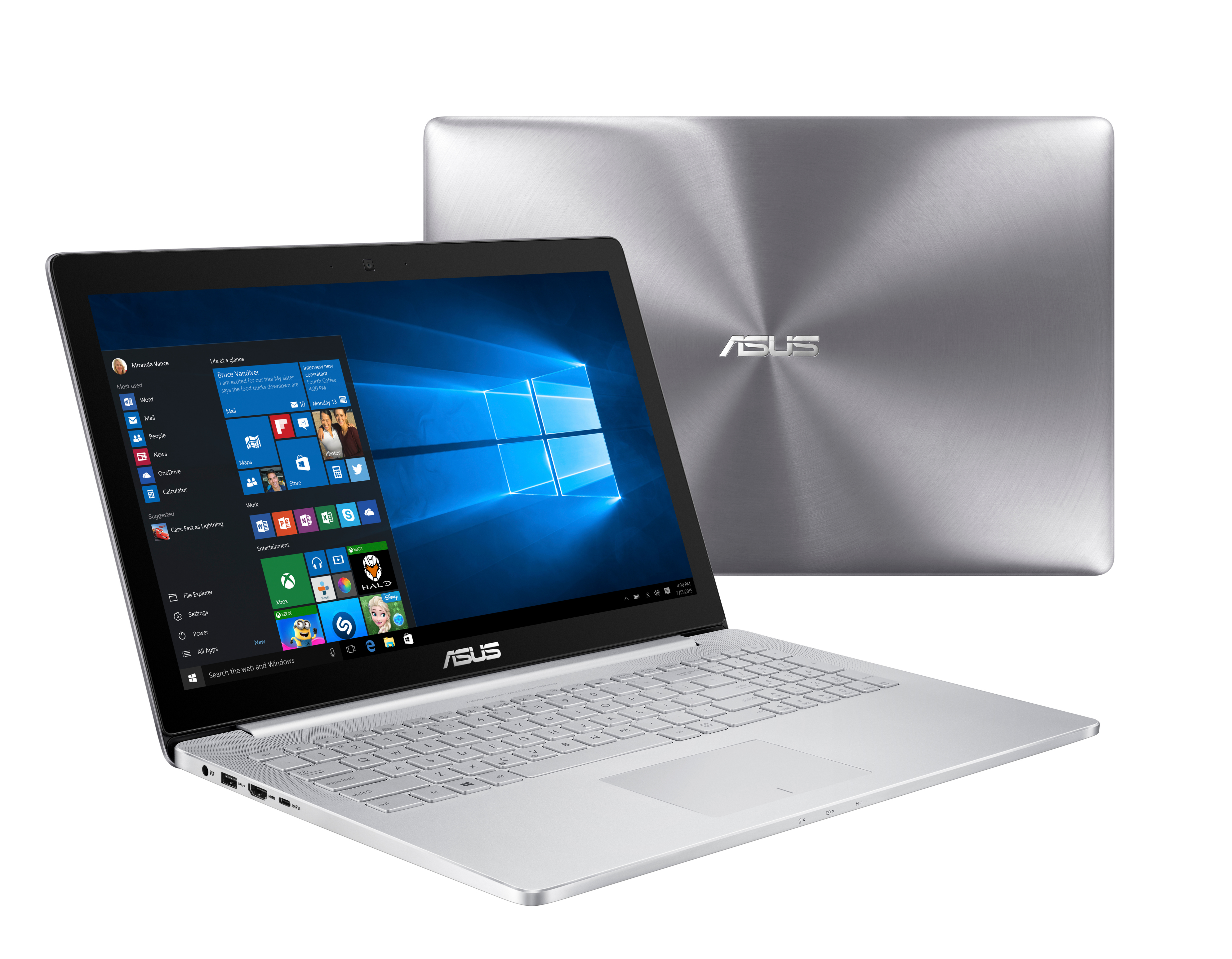 ASUS Notebook UX501VW-FY144T, grau (90NB0AU2-M02290)1605164 (Ausstellungsstück) Notebook, 15,6 Zoll, Intel® Core™ i7-6700HQ Prozessor
(6M Cache, bis zu 3.50 GHz), 8 GB, 256 GB SSD
