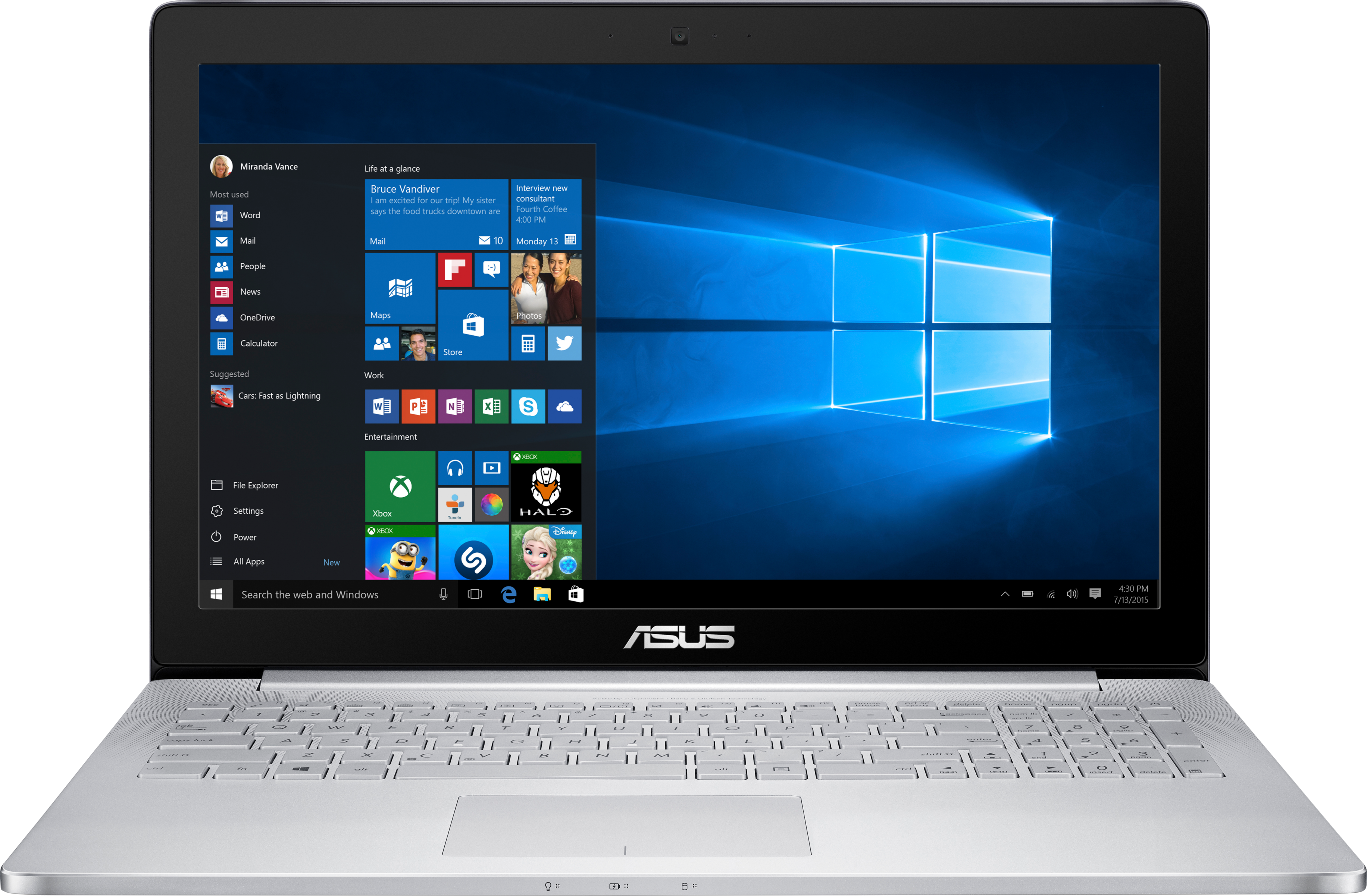 ASUS Notebook UX501VW-FY144T, grau (90NB0AU2-M02290)1605164 (Ausstellungsstück) Notebook, 15,6 Zoll, Intel® Core™ i7-6700HQ Prozessor
(6M Cache, bis zu 3.50 GHz), 8 GB, 256 GB SSD