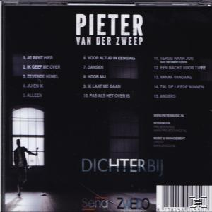 Albumhoes met songtitels en een silhouet van een persoon voor een raam. Zwart-witte kleuren.