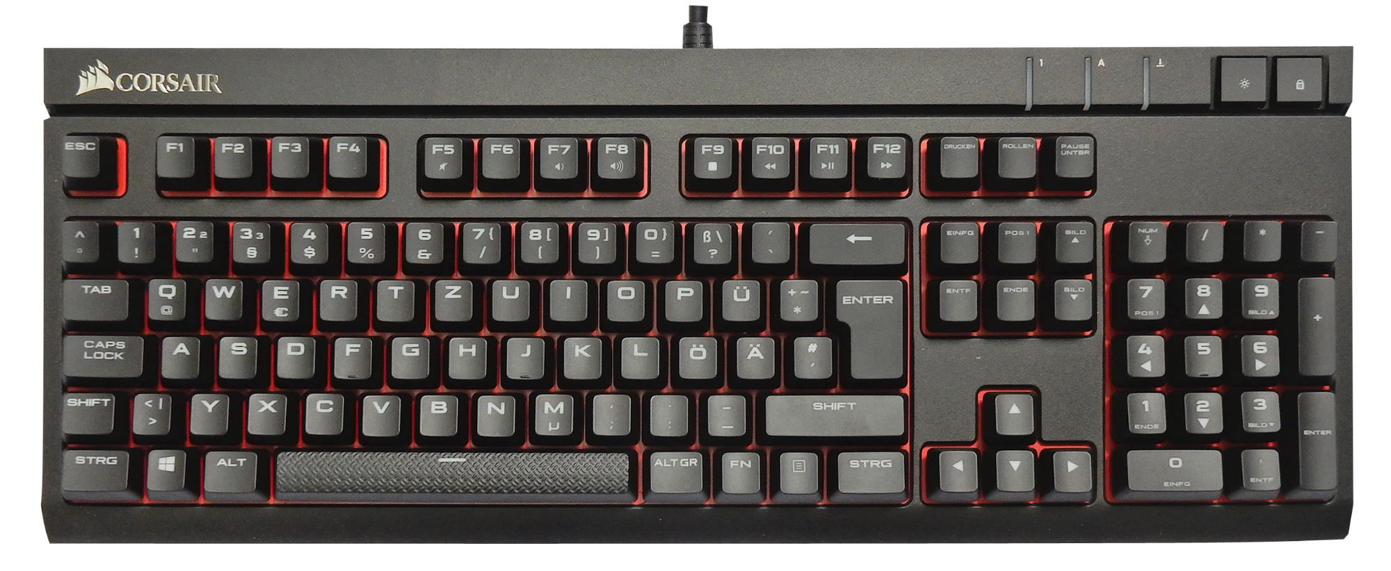 CORSAIR STRAFE Mechanical, Gaming Tastatur, Mechanisch, Cherry MX Red, kabelgebunden, Cherry Mx Red