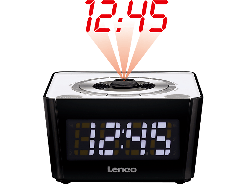 LENCO Wekkerradio CR-16 Wit
