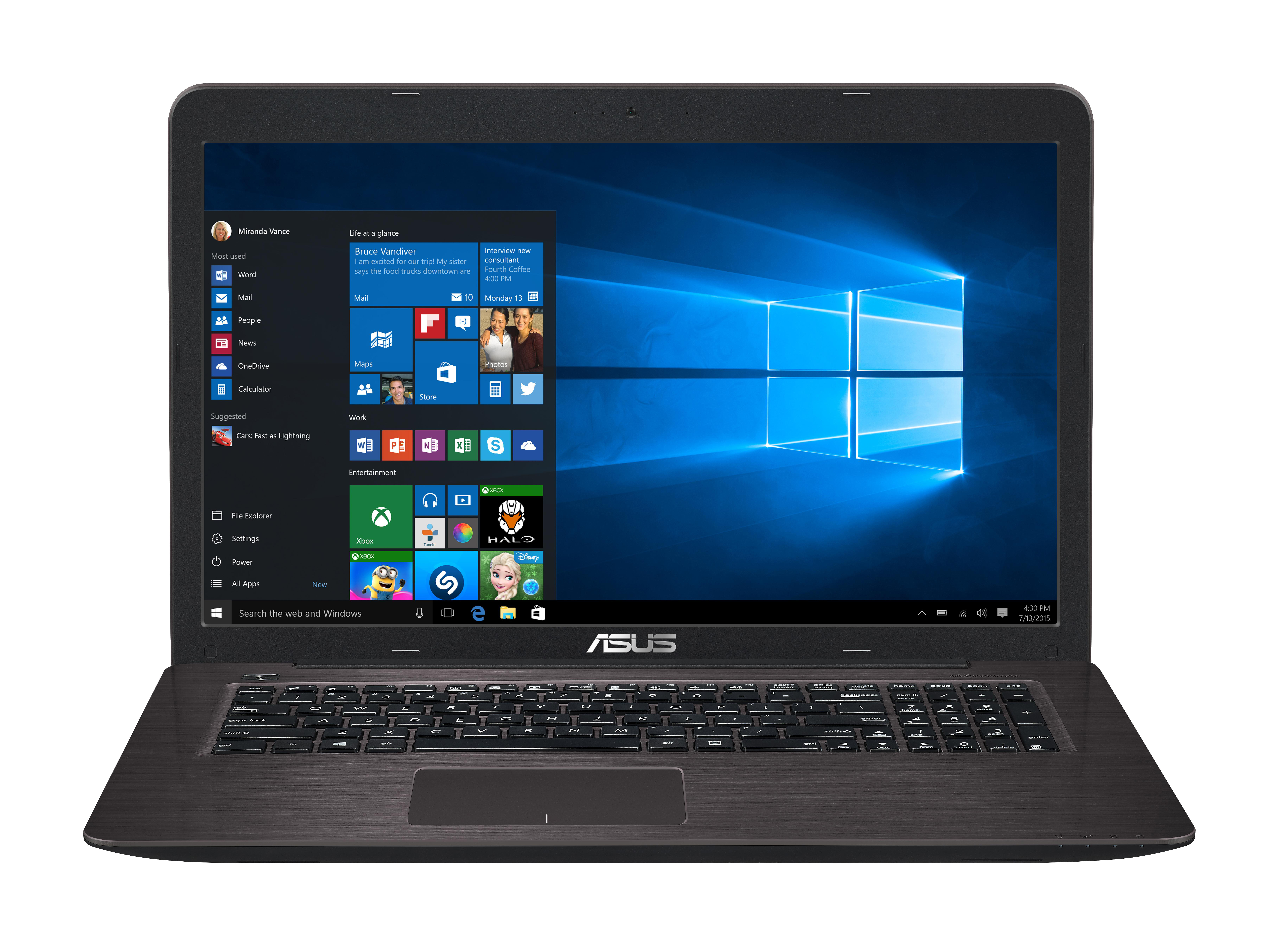 ASUS R753UV-TY082T - 17,3 Zoll - Intel® Core™ i5 i5-6200U - 4 GB - 1 TB - NVIDIA - Windows 10 Home (64 Bit)