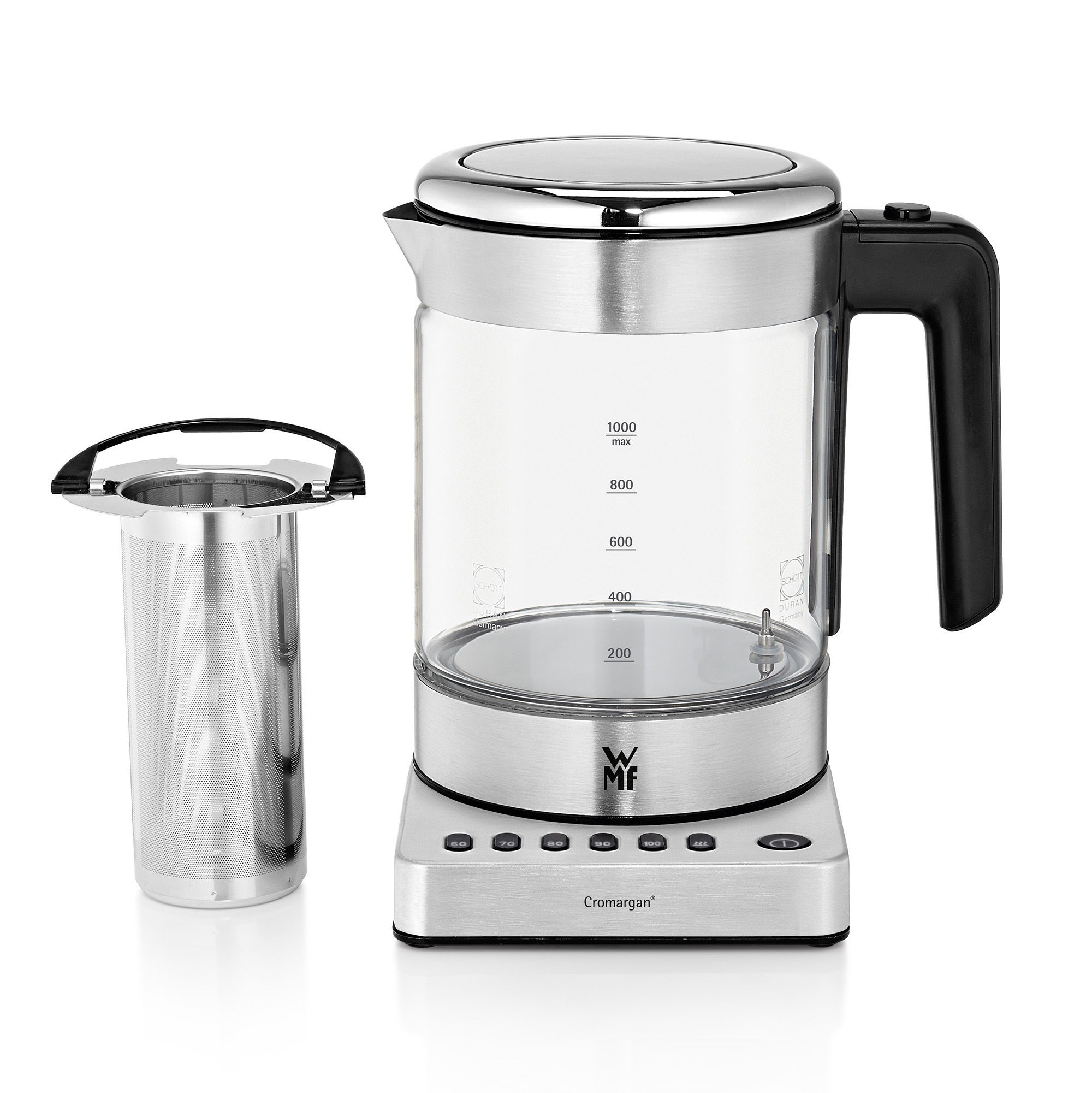 WMF 04 1318 0011 KÜCHENminis® Wasserkocher, Cromargan® matt