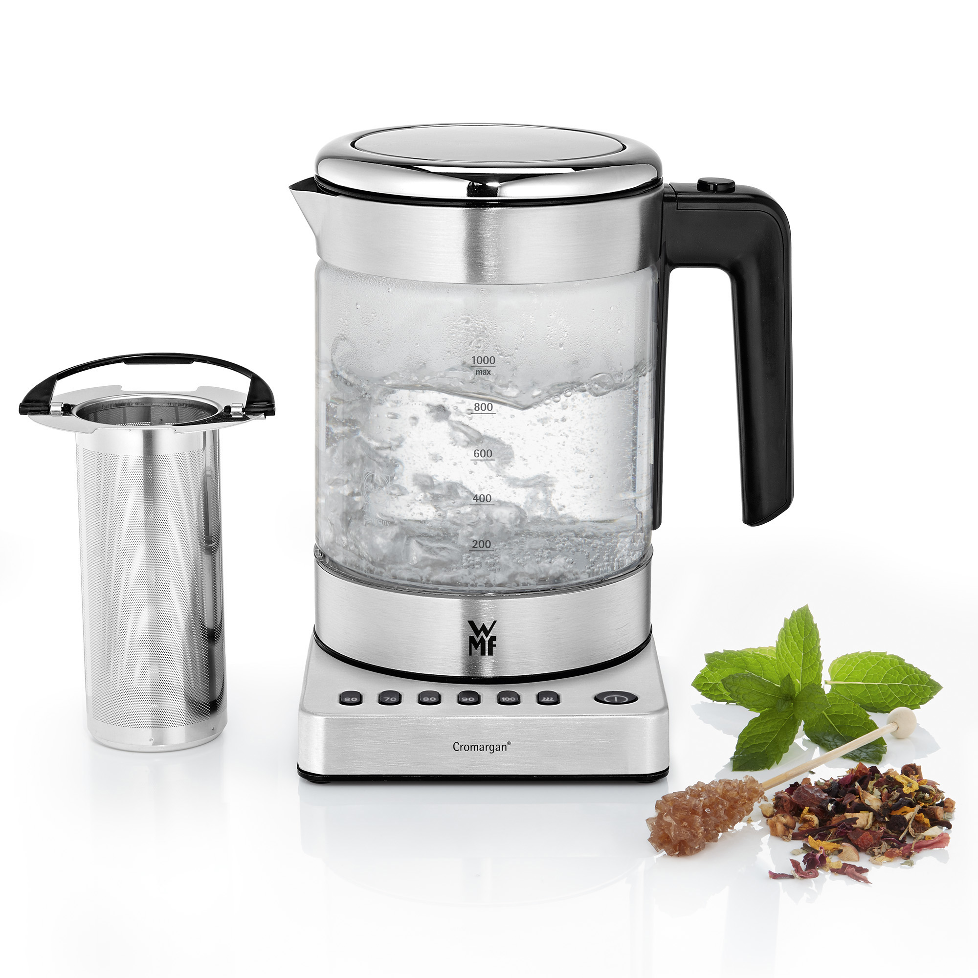 WMF 04 1318 0011 KÜCHENminis® Wasserkocher, Cromargan® matt