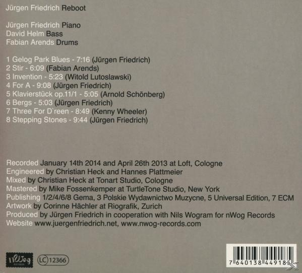 Jürgen Friedrich - Reboot  - (CD)