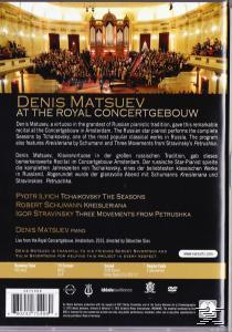 DVD-Hülle. Das Cover zeigt einen Konzertsaal mit Dirigenten und Orchester. Text über Denis Matsuev.