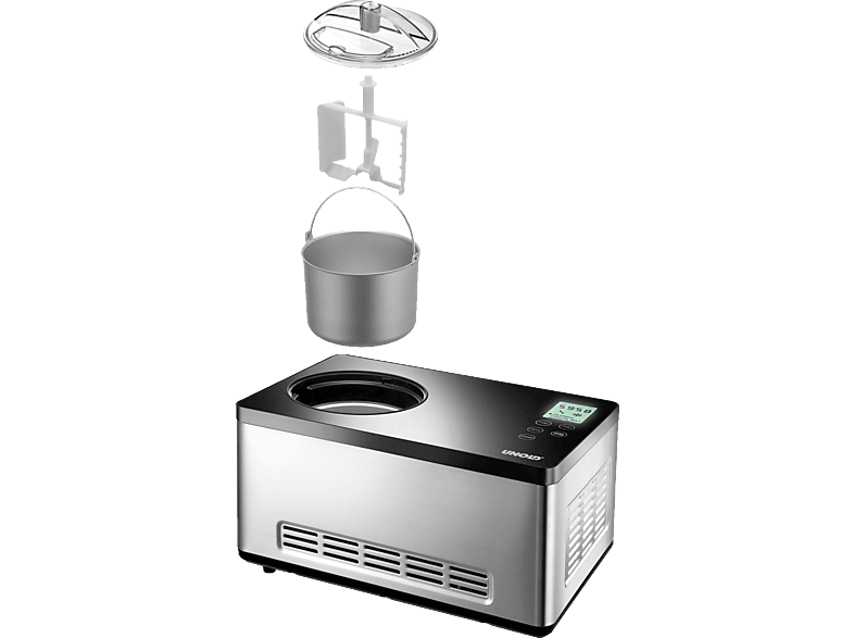 UNOLD 48845 Watt, Gusto Edelstahl/Schwarz) Eismaschine (180