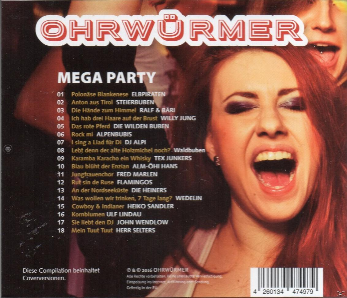 VARIOUS - Ohrwürmer - Mega Party  - (CD)