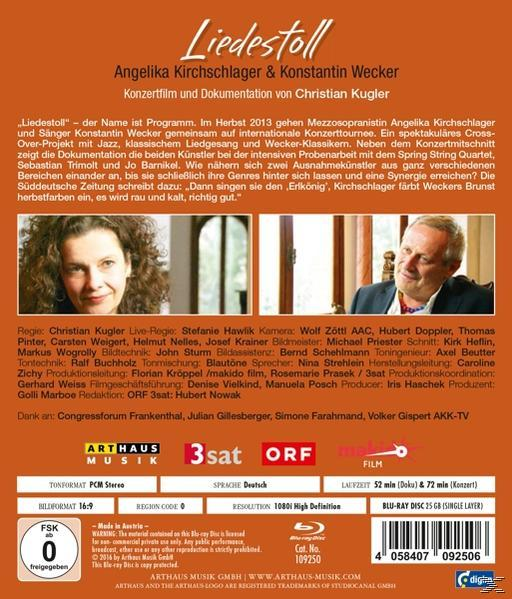 Kirchschlager, Angelika / Wecker, Konstantin - Liedestoll  - (Blu-ray)